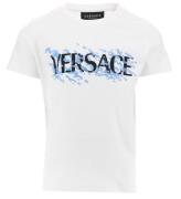 Versace T-shirt - Hvid m. BlÃ¥/Sort
