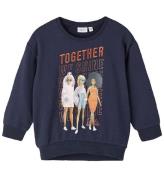 Name It Sweatshirt - NmfNina Barbie - Dark Sapphire