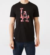 New Era T-Shirt - Los Angels Dodgers - Sort/Rosa