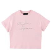 Emporio Armani T-Shirt - Rosa m. SÃ¸lv/Similisten