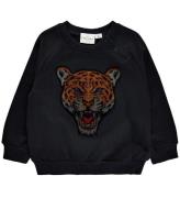 The New Siblings Sweatshirt - TnsDombat - Sort m. Leopard