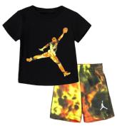 Jordan Sweatshorts/T-Shirt - Jumbo Jumpman - Team Orange/Sort m.