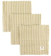 Pine Cone Stofble - 3-pak - 70x70 cm - Edith - Mustard Stripe