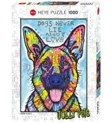 Heye Puzzle Puslespil - Dogs Never Lie - 1000 Brikker