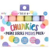Ooly Jumbo Tuscher - Chunkies Paint Sticks - 6 stk - Pastel