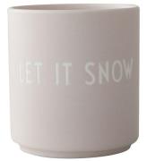 Design Letters Kop - Favorite Cup - Let It Snow - Beige