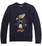 Polo Ralph Lauren Bluse - Strik - Navy m. Bamse