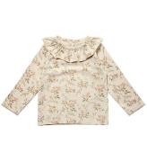 Petit by Sofie Schnoor Bluse - Sand m. Blomster