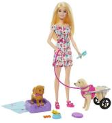 Barbie DukkesÃ¦t - 30 cm - Barbie og Hund i kÃ¸restol