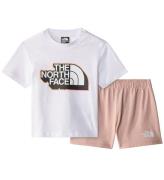 The North Face ShortssÃ¦t - T-shirt/Shorts - Pink Moss/Hvid