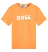 BOSS T-shirt - Tangerine Lave m. Hvid