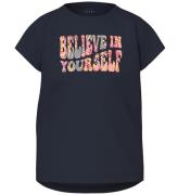 Name It T-shirt - NkfVigea - Dark Sapphire/Believe In Yourself