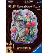 Ravensburger Puslespil - TrÃ¦ - 150 Brikker - Lovely Cat