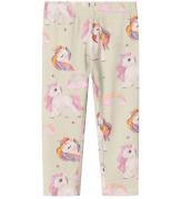 Name It Leggings - NmfHarli - Peyote Melange m. Enhjørninge