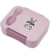 Carl Oscar Madkasse m. Gaffel/Ske - BentoBox - Pink m. Panda