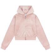 Juicy Couture Cardigan - Tonal - Velour - Adobe Rose