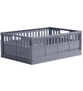 Made Crate Foldekasse - Maxi - 48x33x17,5 cm - Blue Grey