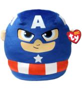 Ty Bamse - Squishy Beanies - 25 cm - Marvel Captain America