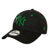 New Era Kasket - 9Forty - New York Yankees - Sort/Grøn m. Dino