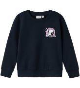 Name It Sweatshirt - NmfVasacha - Dark Sapphire/Dinocorn