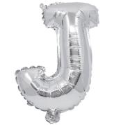 Decorata Party Foil Ballon - 31cm - J - Sølv
