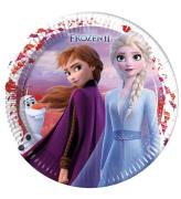 Decorata Party Paptallerkner - 8-pak - 23 cm - Frozen II