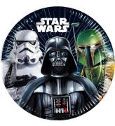 Decorata Party Paptallerkner - 8-pak - 23 cm - Star Wars Galaxy