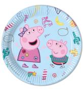 Decorata Party Tallerken - 8-pak - 23cm - Peppa Pig Messy Play