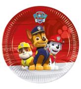 Decorata Party Paptallerkner - 8-pak - 19,5 cm - Paw Patrol Read