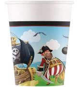 Decorata Party Papkrus - 8-pak - 200 ml - Island Pirates