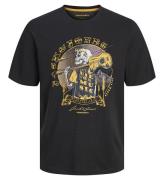 Jack & Jones T-Shirt - JjSkull - Black/Big