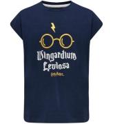 Hummel T-shirt - hmlHarry Potter Diez - Black Iris m. Guld