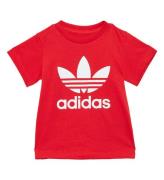 adidas Originals T-shirt - Trefoil - RÃ¸d/Hvid