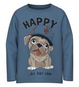 Name It Bluse - NmmVictor - Coronet Blue/Happy Dog