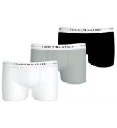 Tommy Hilfiger Boxershorts - 3-pak - Black/Ant Silver/White