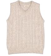 MarMar Vest - Strik - Uld - Taj - Cashew Melange