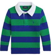 Polo Ralph Lauren Bluse - Strik - GrÃ¸n/BlÃ¥