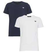 Emporio Armani T-shirts - 2-pak - Navy/Hvid