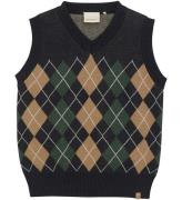 Minymo Vest - Strik - Dark Navy