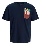 Jack & Jones T-shirt - JjXmas - Sky Captain