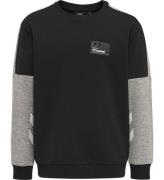 Hummel Sweatshirt - hmlEdward - Sort/GrÃ¥