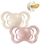 BIBS Couture Sutter - Str. 1 - 2-pak - Anatomisk - Ivory/Blush