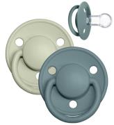 BIBS De Lux Sutter - 2-pak - Rund - Island Sea/Sage