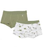 Joha Boxershorts - 2-pak - Bambus - Grøn/Off White m. Print