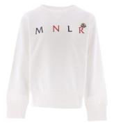 Moncler Sweatshirt - Hvid m. Print