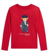 Polo Ralph Lauren Bluse - RÃ¸d m. Bamse