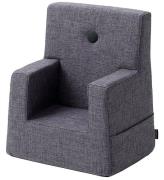 by KlipKlap LÃ¦nestol - Kids Chair - 50x43x33 cm - Blue Grey w. G