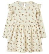 Lil' Atelier Kjole - Rib - NmfGavo - Turtledove/OLIVE