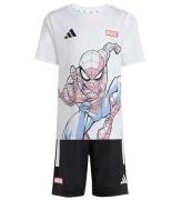 adidas Performance SÃ¦t - T-shirt/Shorts - LK MRVL SM TSET - Hvid