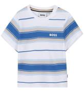 BOSS T-shirt - LyseblÃ¥/Hvidstribet